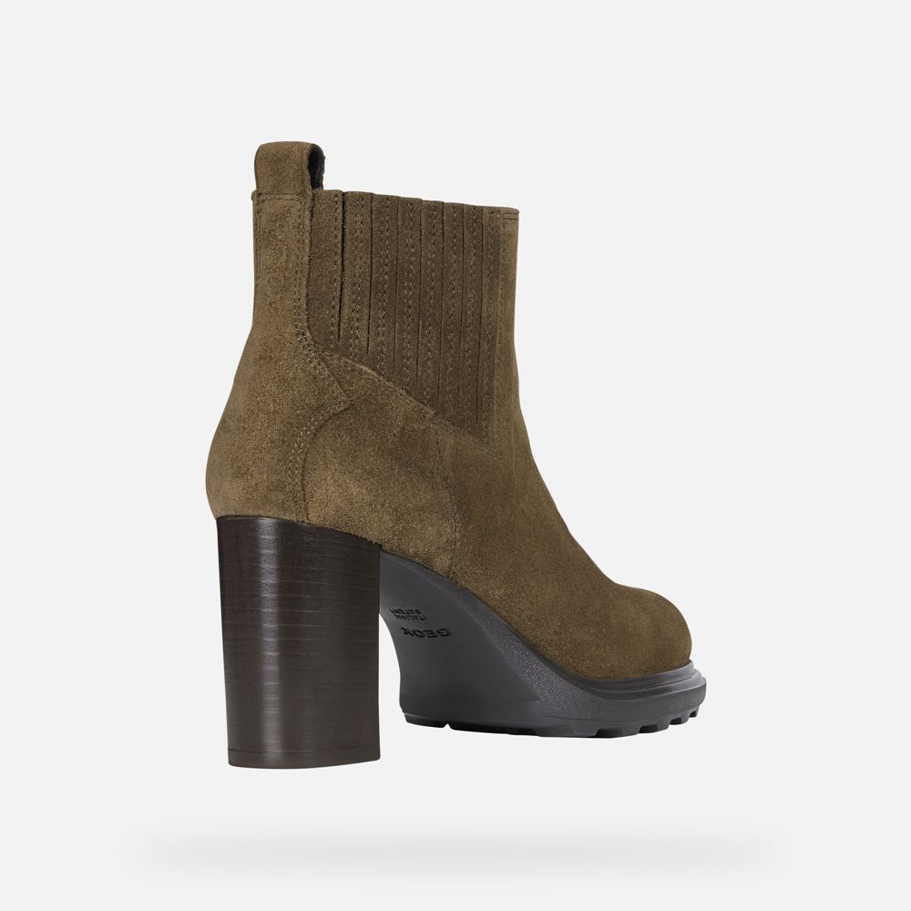 Geox Bayan Ankle Bot Zeytin Yeşili - Salice Uzun - FUZ-820475